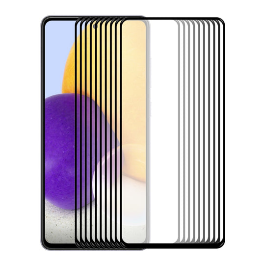 10 PCS For Samsung Galaxy A73 ENKAY 0.26mm 9H Tempered Glass Full Film