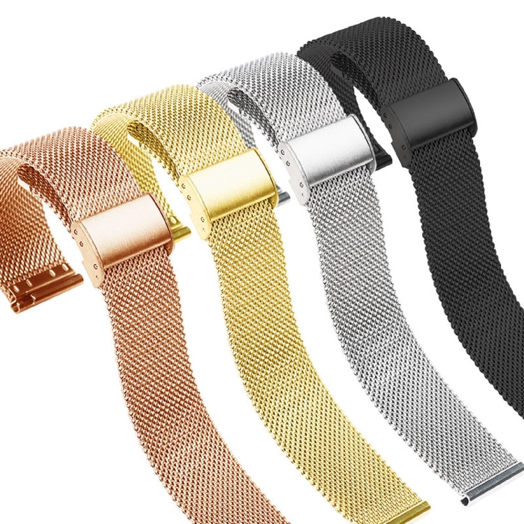 For Huawei Watch GT 3 42mm Milan Metal Steel Mesh Buckle Watch Band(Black) by buy2fix