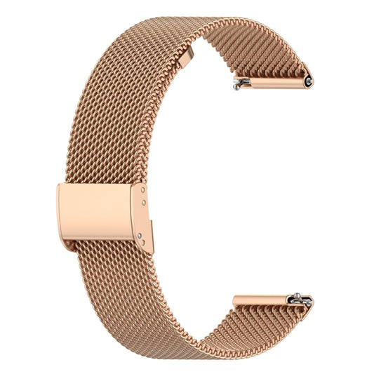 For Samsung Galaxy Watch 3 41mm Milan Metal Steel Mesh Buckle Watch Band(Rose Gold) - Watch Bands by buy2fix | Online Shopping UK | buy2fix