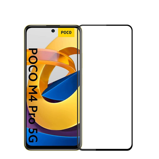 For Xiaomi Poco M4 Pro 5G MOFI 9H 2.5D Tempered Glass Full Film(Black)