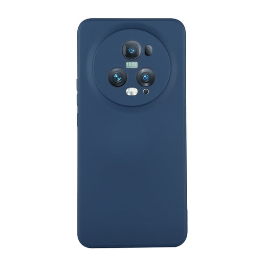 For Honor Magic5 Pro ENKAY Liquid Silicone Soft Shockproof Phone Case(Dark Blue)