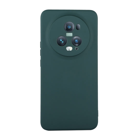 For Honor Magic5 Pro ENKAY Liquid Silicone Soft Shockproof Phone Case(Dark Green)