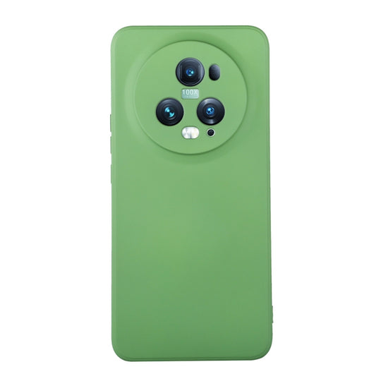 For Honor Magic5 Pro ENKAY Liquid Silicone Soft Shockproof Phone Case(Light Green)