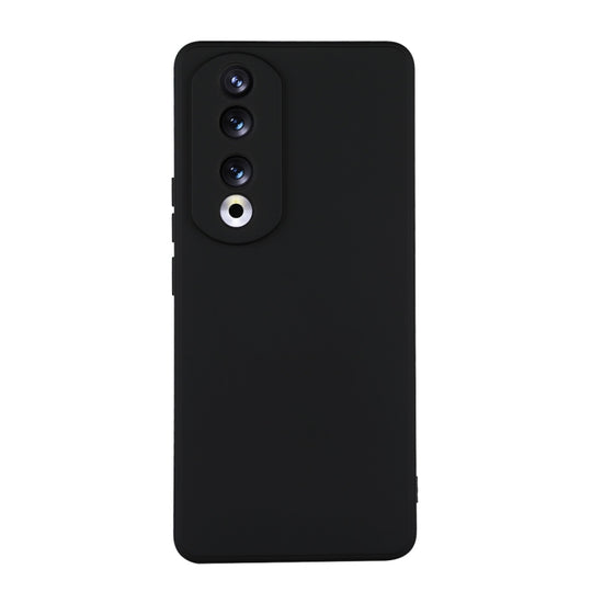 For Honor 90 ENKAY Liquid Silicone Soft Shockproof Phone Case(Black)