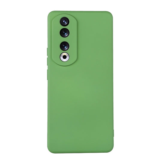 For Honor 90 ENKAY Liquid Silicone Soft Shockproof Phone Case(Light Green)