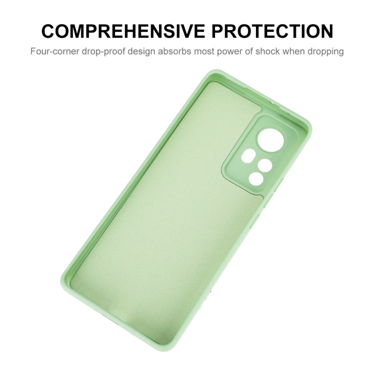 For Xiaomi 12 Pro / 12S Pro ENKAY Liquid Silicone Soft Shockproof Phone Case(Dark Green) by ENKAY