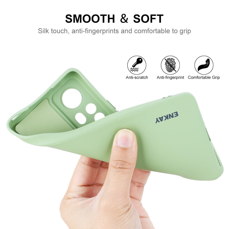 For Xiaomi 12 Pro / 12S Pro ENKAY Liquid Silicone Soft Shockproof Phone Case(Dark Green) by ENKAY