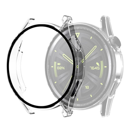Tempered Glass Film Oil Spray Matte PC Case For Huawei GT3 46mm(Transparent) - Watch Cases by buy2fix | Online Shopping UK | buy2fix