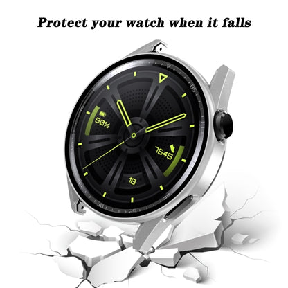 Tempered Glass Film Oil Spray Matte PC Case For Huawei GT3 46mm(Transparent) - Watch Cases by buy2fix | Online Shopping UK | buy2fix
