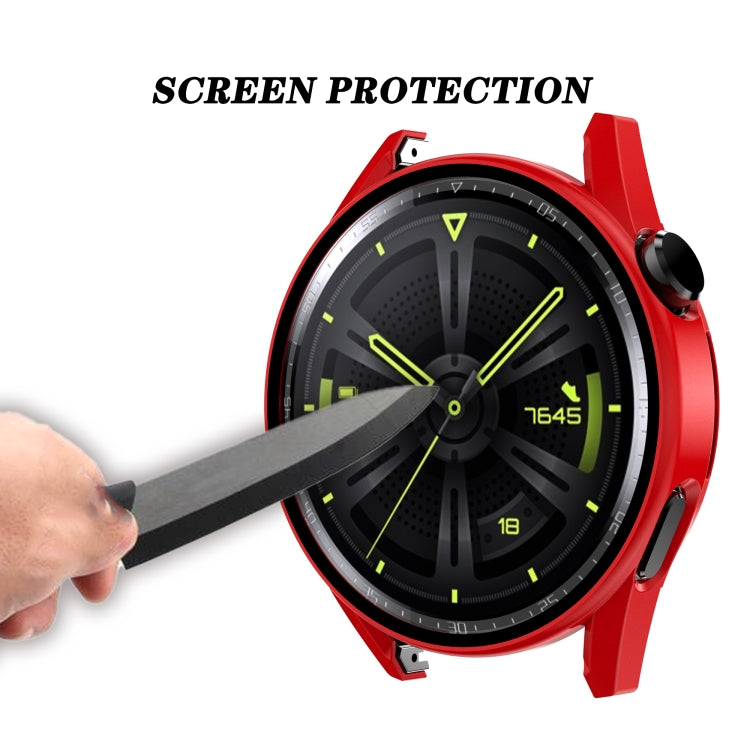 Tempered Glass Film Oil Spray Matte PC Case For Huawei GT3 46mm(Transparent) - Watch Cases by buy2fix | Online Shopping UK | buy2fix