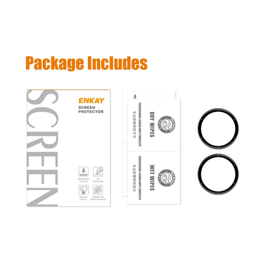 2 PCS For Garmin Venu 2 Plus ENKAY Hat-Prince 3D Full Coverage Soft PC Edge + PMMA HD Protector Film - Screen Protector by ENKAY | Online Shopping UK | buy2fix