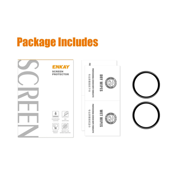 2 PCS For Honor Watch GS 3 ENKAY Full Coverage Soft Curved PC Edge + PMMA HD Protector Film - Screen Protector by ENKAY | Online Shopping UK | buy2fix