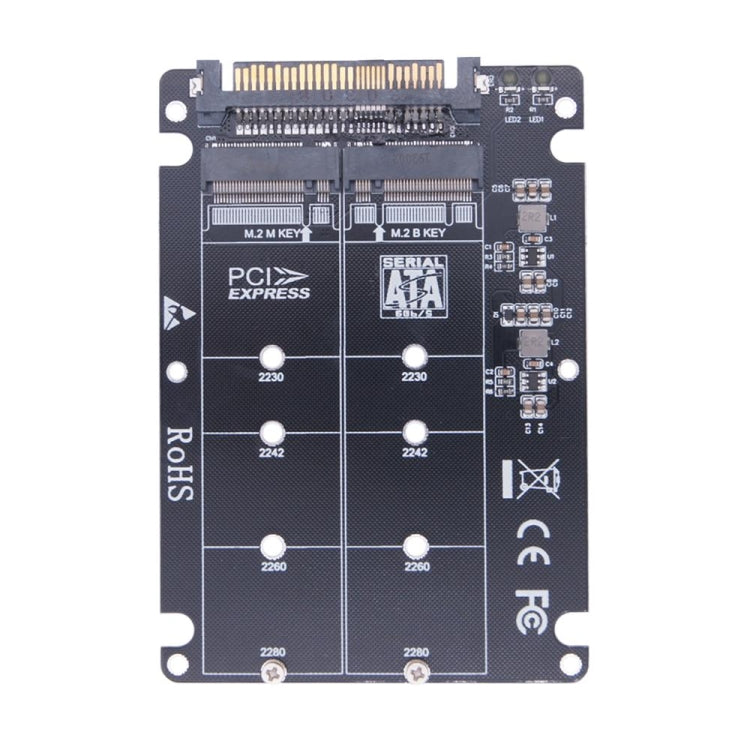 2 Ports NGFF M.2 NVME to U.2 SFF-8639 Adapter Card - Add-on Cards by buy2fix | Online Shopping UK | buy2fix