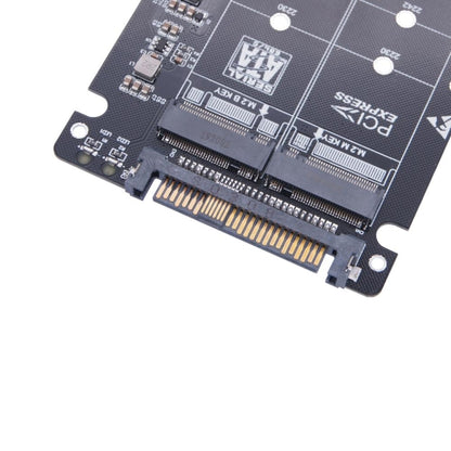 2 Ports NGFF M.2 NVME to U.2 SFF-8639 Adapter Card - Add-on Cards by buy2fix | Online Shopping UK | buy2fix