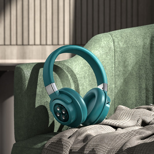 A51 USB Charging Wireless Bluetooth HIFI Stereo Headset with Mic(Green) - Headset & Headphone by buy2fix | Online Shopping UK | buy2fix