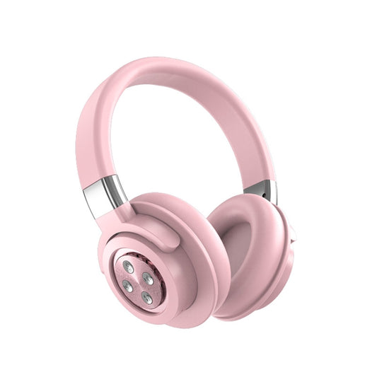 A51 USB Charging Wireless Bluetooth HIFI Stereo Headset with Mic(Pink) - Headset & Headphone by buy2fix | Online Shopping UK | buy2fix