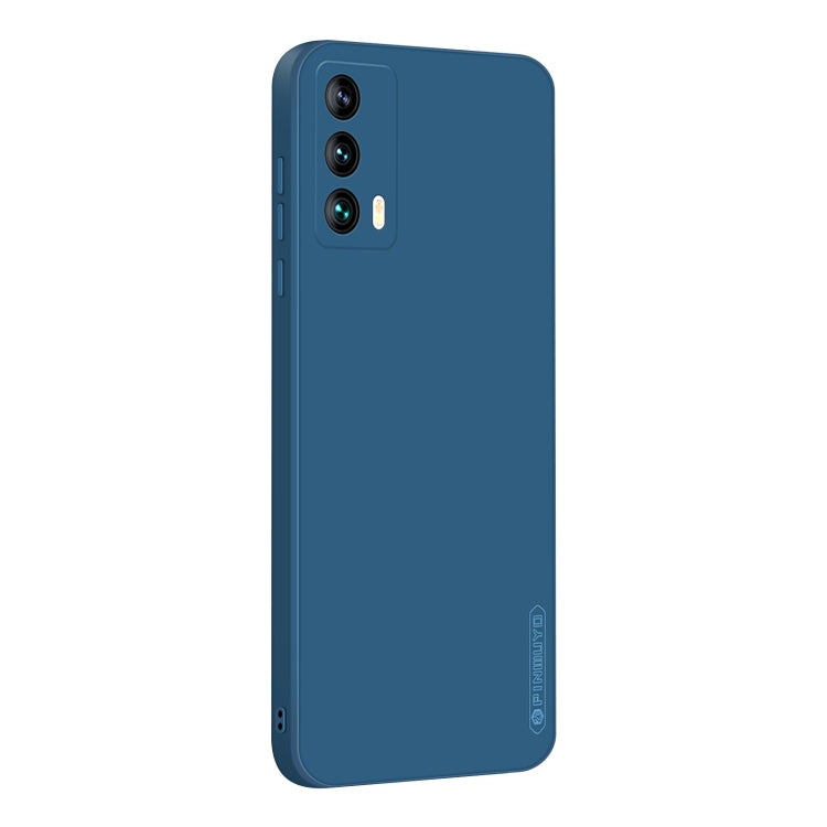 For Meizu 18 / 18S PINWUYO Liquid Silicone TPU Phone Case(Blue) - More Brand by PINWUYO | Online Shopping UK | buy2fix