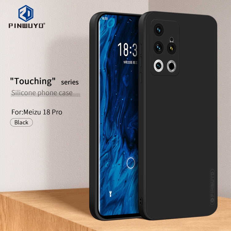 For Meizu 18 Pro / 18S Pro PINWUYO Liquid Silicone TPU Phone Case(Black) - More Brand by PINWUYO | Online Shopping UK | buy2fix