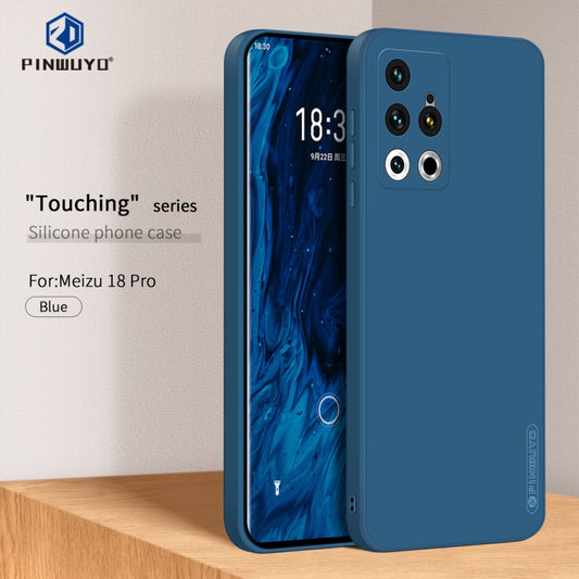 For Meizu 18 Pro / 18S Pro PINWUYO Liquid Silicone TPU Phone Case(Blue) - More Brand by PINWUYO | Online Shopping UK | buy2fix