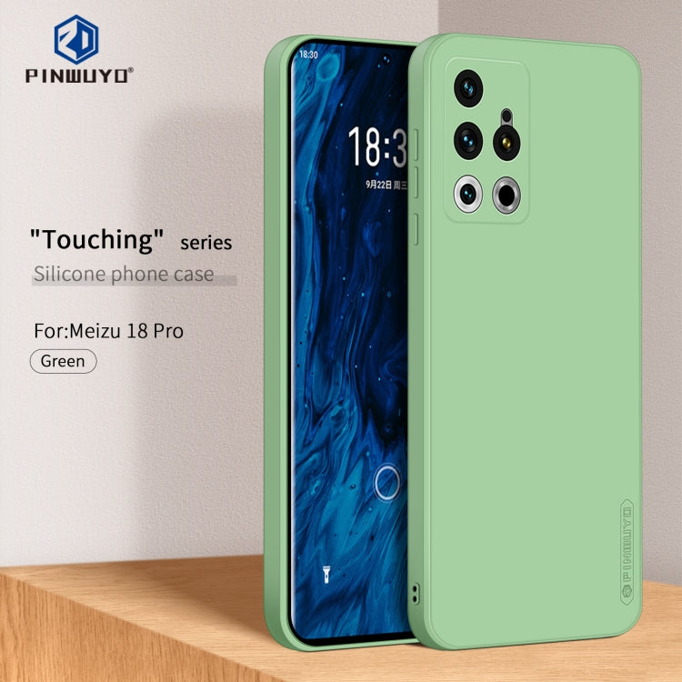 For Meizu 18 Pro / 18S Pro PINWUYO Liquid Silicone TPU Phone Case(Green) - More Brand by PINWUYO | Online Shopping UK | buy2fix