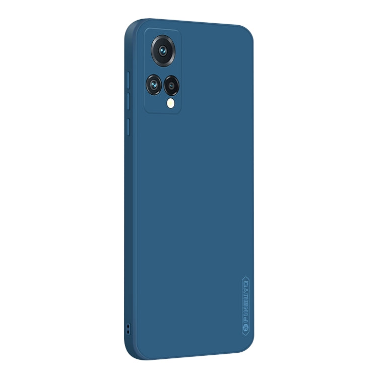 For Meizu 18X PINWUYO Liquid Silicone TPU Phone Case(Blue) - More Brand by PINWUYO | Online Shopping UK | buy2fix