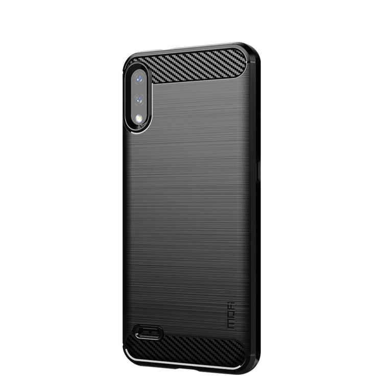 For LG K22 / K22 Plus MOFI Gentleness Brushed Carbon Fiber Soft TPU Case(Black) - LG Cases by MOFI | Online Shopping UK | buy2fix