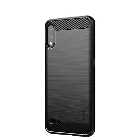 For LG K22 / K22 Plus MOFI Gentleness Brushed Carbon Fiber Soft TPU Case(Black) - LG Cases by MOFI | Online Shopping UK | buy2fix