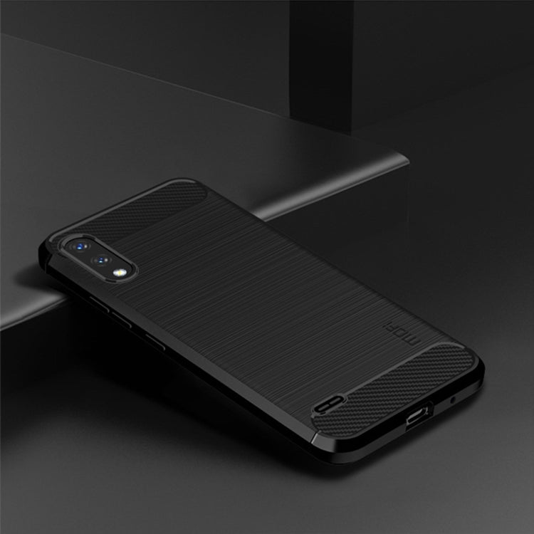 For LG K22 / K22 Plus MOFI Gentleness Brushed Carbon Fiber Soft TPU Case(Black) - LG Cases by MOFI | Online Shopping UK | buy2fix