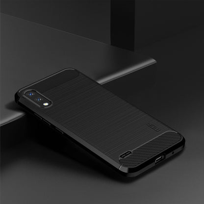 For LG K22 / K22 Plus MOFI Gentleness Brushed Carbon Fiber Soft TPU Case(Black) - LG Cases by MOFI | Online Shopping UK | buy2fix