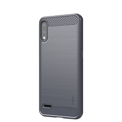For LG K22 / K22 Plus MOFI Gentleness Brushed Carbon Fiber Soft TPU Case(Gray) - LG Cases by MOFI | Online Shopping UK | buy2fix