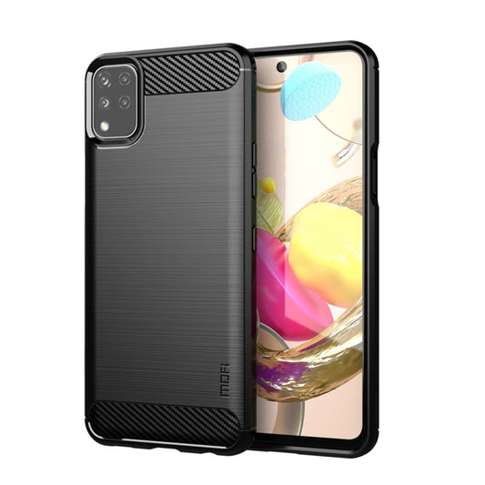 For LG K42 MOFI Gentleness Brushed Carbon Fiber Soft TPU Case(Black) - LG Cases by MOFI | Online Shopping UK | buy2fix