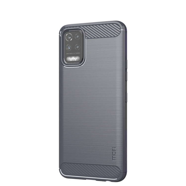For LG K52 / K62 / K62+ / Q52 / Q62  MOFI Gentleness Brushed Carbon Fiber Soft TPU Case(Gray) - LG Cases by MOFI | Online Shopping UK | buy2fix