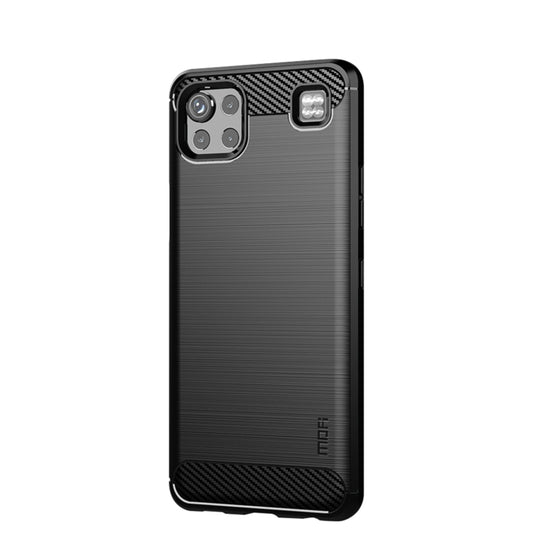 For LG K92 MOFI Gentleness Brushed Carbon Fiber Soft TPU Case(Black) - LG Cases by MOFI | Online Shopping UK | buy2fix