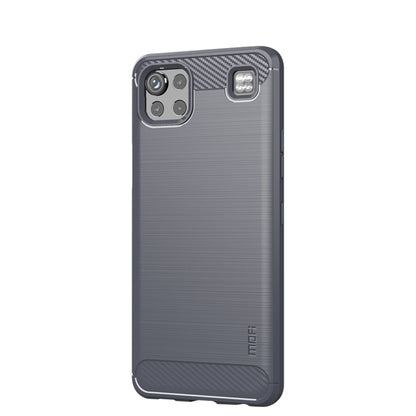 For LG K92 MOFI Gentleness Brushed Carbon Fiber Soft TPU Case(Gray) - LG Cases by MOFI | Online Shopping UK | buy2fix