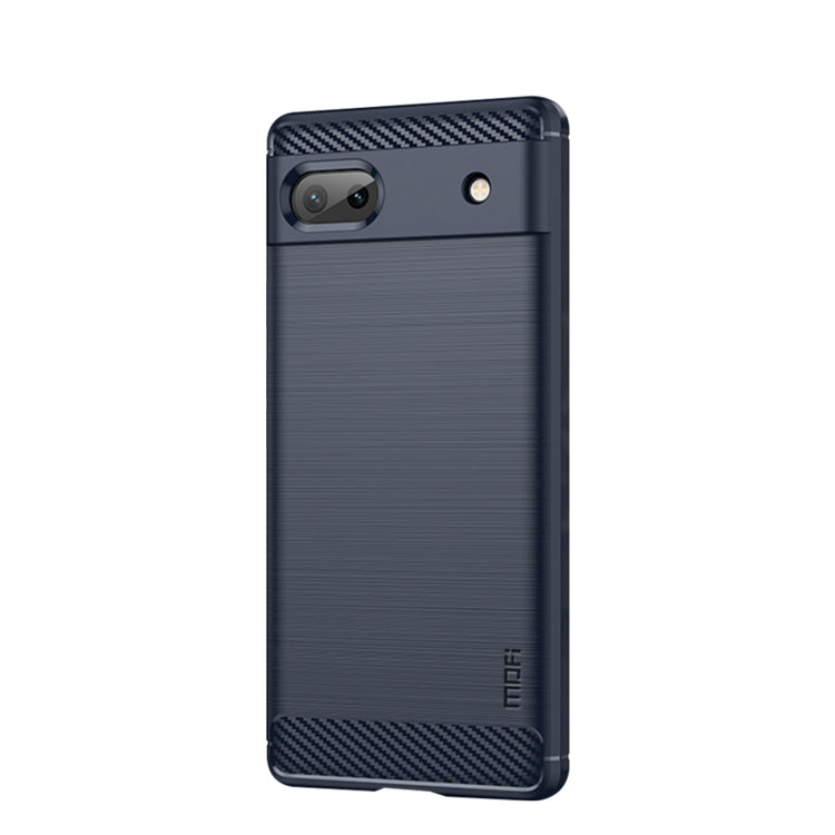 For Google Pixel 6A MOFI Gentleness Brushed Carbon Fiber Soft TPU Case(Blue) - Google Cases by MOFI | Online Shopping UK | buy2fix