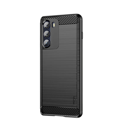 For Motorola Moto G200 5G / Edge S30 MOFI Gentleness Brushed Carbon Fiber Soft TPU Case(Black) - Motorola Cases by MOFI | Online Shopping UK | buy2fix