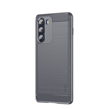For Motorola Moto G200 5G / Edge S30 MOFI Gentleness Brushed Carbon Fiber Soft TPU Case(Gray) - Motorola Cases by MOFI | Online Shopping UK | buy2fix