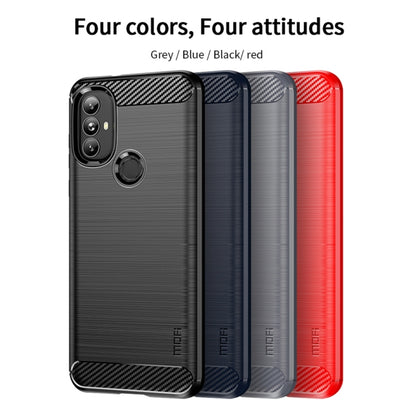For Motorola Moto G Power 2022 MOFI Gentleness Brushed Carbon Fiber Soft TPU Case(Black) - Motorola Cases by MOFI | Online Shopping UK | buy2fix