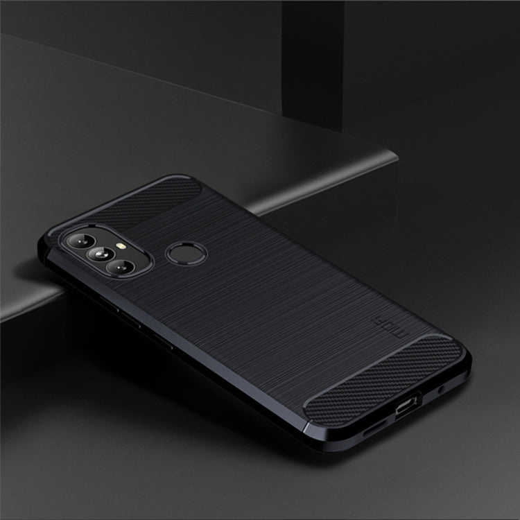 For Motorola Moto G Power 2022 MOFI Gentleness Brushed Carbon Fiber Soft TPU Case(Blue) - Motorola Cases by MOFI | Online Shopping UK | buy2fix