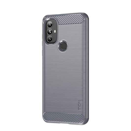 For Motorola Moto G Power 2022 MOFI Gentleness Brushed Carbon Fiber Soft TPU Case(Gray) - Motorola Cases by MOFI | Online Shopping UK | buy2fix
