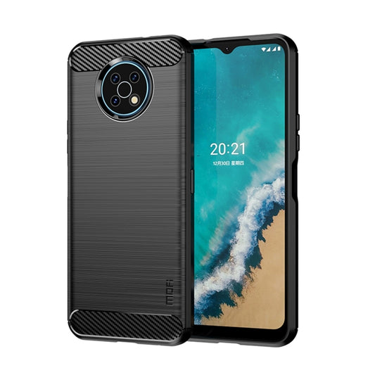 For Nokia G50 MOFI Gentleness Brushed Carbon Fiber Soft TPU Case(Black) - Nokia Cases by MOFI | Online Shopping UK | buy2fix