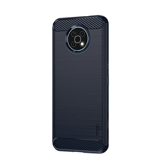 For Nokia G50 MOFI Gentleness Brushed Carbon Fiber Soft TPU Case(Blue) - Nokia Cases by MOFI | Online Shopping UK | buy2fix