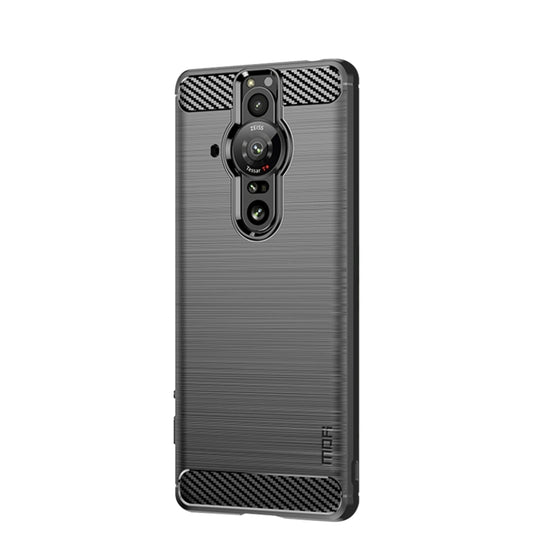 For Sony Xperia Pro-I MOFI Gentleness Brushed Carbon Fiber Soft TPU Case(Black) - Sony Cases by MOFI | Online Shopping UK | buy2fix