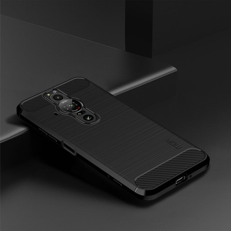 For Sony Xperia Pro-I MOFI Gentleness Brushed Carbon Fiber Soft TPU Case(Black) - Sony Cases by MOFI | Online Shopping UK | buy2fix