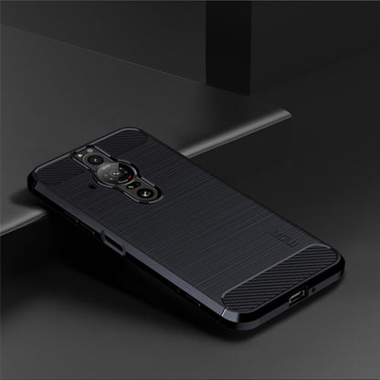 For Sony Xperia Pro-I MOFI Gentleness Brushed Carbon Fiber Soft TPU Case(Blue) - Sony Cases by MOFI | Online Shopping UK | buy2fix
