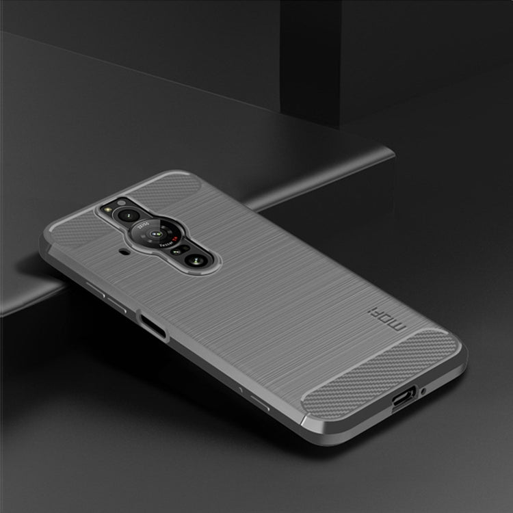 For Sony Xperia Pro-I MOFI Gentleness Brushed Carbon Fiber Soft TPU Case(Grey) - Sony Cases by MOFI | Online Shopping UK | buy2fix