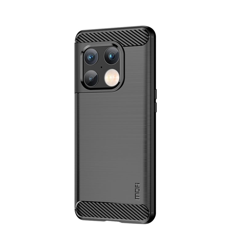For OnePlus 10 Pro 5G MOFI Gentleness Brushed Carbon Fiber Soft TPU Case(Black) - OnePlus Cases by MOFI | Online Shopping UK | buy2fix