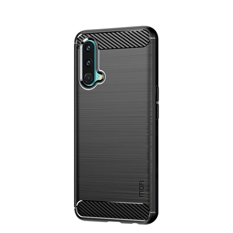 For OnePlus Nord CE 5G MOFI Gentleness Brushed Carbon Fiber Soft TPU Case(Black) - OnePlus Cases by MOFI | Online Shopping UK | buy2fix