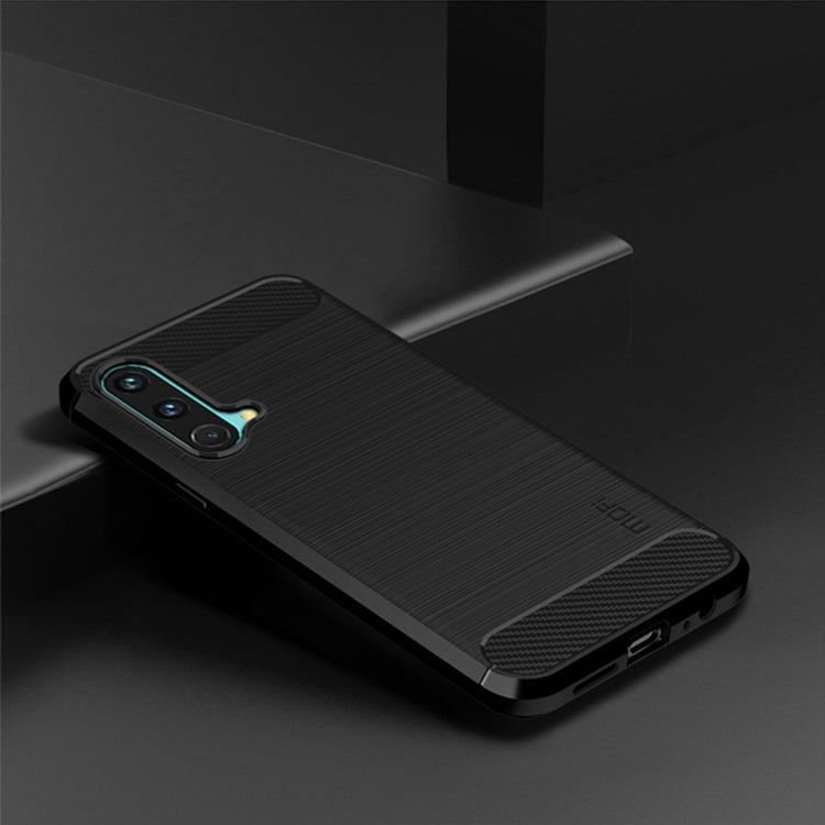 For OnePlus Nord CE 5G MOFI Gentleness Brushed Carbon Fiber Soft TPU Case(Black) - OnePlus Cases by MOFI | Online Shopping UK | buy2fix