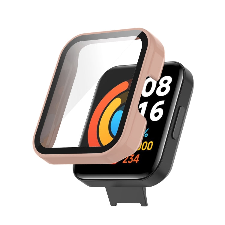 For Xiaomi Redmi Watch 2 Lite PC Toughened Film All-in-One Full-Enclosed Case(Black) - Watch Cases by buy2fix | Online Shopping UK | buy2fix